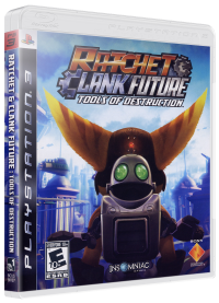 Ratchet and Clank Future: Tools of Destruction Playstation 3 US box art
